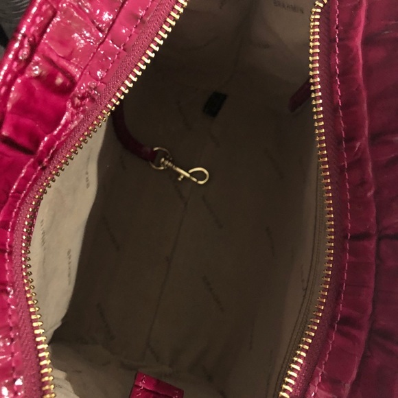 BRAHMIN Mini Priscilla Fuschia La Scala - Picture 12 of 14